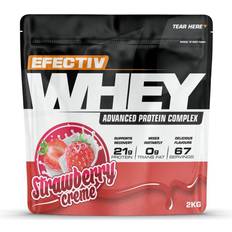 Bär Proteinpulver Efectiv Nutrition Whey Protein, Variationer Strawberry Creme