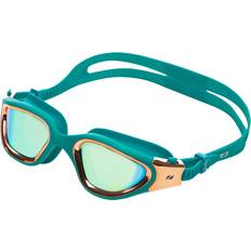 Turquoise Swimming Zone3 2023 Attack Swim Goggles Teal Cream Copper