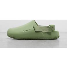 Laced - Men Outdoor Slippers Nike Calm Mule Slides - Olive Green