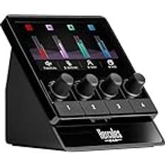 Hercules Stream 100, Intuitive audio controller to manage livestreams in real time, Up to 8 tracks, LCD Screen, high resolution encoders, 4 actions buttons and customizable interface