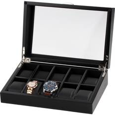 Uhrenetui Rothenschild uhrenbox rs-2375-10oak für 10 schwarz