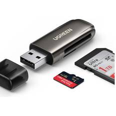 Ugreen UGREEN CM406 Card Reader USB 3.0 to SD Micro SD TF Memory Card Adapter for Laptop Accessories Multi Smart Cardreader Card Reader