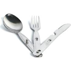 Mil-Tec Camping Essbesteck zusammensteckbar 3-tlg.Edelstahl