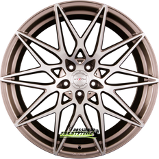 20" - 5/108 Autofelgen Axxion ax9 platin grau hochglanzpoliert 9x20 et48 lk5/108 ml63.4 felge