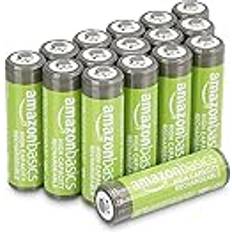 Amazon Basics AA Batterier 2400 mAh NiMh 16 Stycken