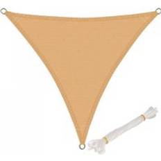 Oypla 3M X 3M X 3M Tan Triangular Sail