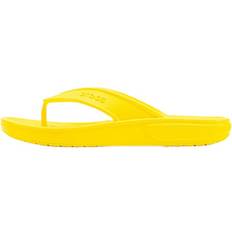 Dame - Gul Klipklappere Crocs Classic II Flip Yellow, Female, Sko, Sandaler og Hjemmesko, Gul