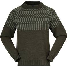 Bergans Nordmarka Merino Jumper Men Dark Green Mud/Light Green Mud