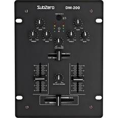 2 channel mixer usb SubZero SubZero DM-200 2 Channel DJ Mixer with USB