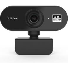 HGO 2K Webcam HD Computer PC WebCamera with Microphone Rotatable Cameras Webcams2K