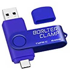 Samsung 64 GB USB Type-C Flash USB-C 3.0 Memory Stick Jump Drive 2 in 1 for Android Phones Galaxy S10/S9/S8/Note 9, LG