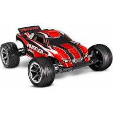 Traxxas Rustler 2WD 1/10 RTR TQ USB inkl batteri & laddare Röd