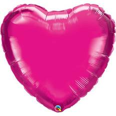Folie hjerte Magenta 90 cm