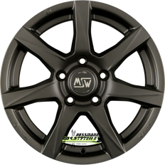 16" Car Rims MSW 77 matt dark grey 7x16 et37 - lk4/100 ml63.3 felge alu Matt Dark 7