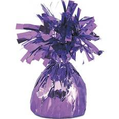 Foil Latex Balloons Unique Party One Size, Lavender Foil Tassels Balloon Weights Pack Of 6