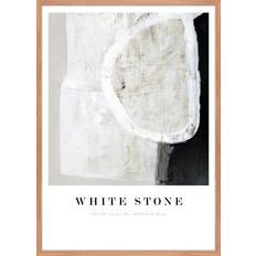Beige - Eg Plakater Malerifabrikken Billede White Stone Eg Ramme Beige Plakat