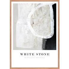 Malerifabrikken Tavla White stone, Ek ram Beige 50X70 Poster