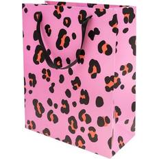 Lahjapaperit Rico Design Sac Cadeau En Papier Motif Léopard Rose 32 x 26 x 12 cm 1 pce