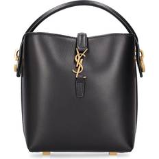 Saint Laurent Women Bucket Bags Saint Laurent Le 37 Mini Bag in Leather Black