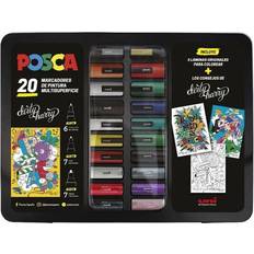 Artes y Manualidades Uniball Maletín Posca 20 Rotuladores Set Dirty Harry