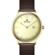 Beige - Unisex Wrist Watches Westar Profile Leather Light Champagne 50217GPN122