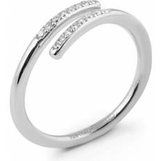 Smycken CU Jewellery Loop stone ring Silver 16/17