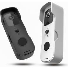 Tomtop Jms Smart Video Doorbell Home Wireless WiFi Doorbell Camera Waterproof Outdoor Doorbell Tuya App Smart Black