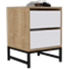 Nightstand White 55cm H X 40cm W X 40cm D