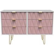 Pink Chest of Drawers Welcome Furniture Ready Assembled Midi Chest of Drawer