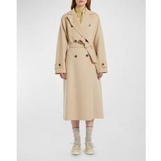 Cachemire Vêtements d'extérieur Manteau en laine Femme Weekend Taille Beige