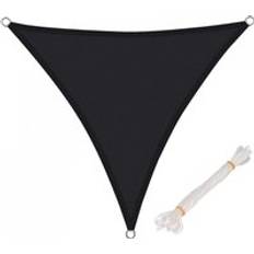 Oypla 3M X 3M X 3M Black Triangular Sail