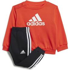 9-12M Vêtements pour enfants Adidas Badge of Sport Jogger Set - Bright Red/White