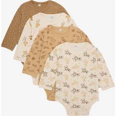 Pippi Bodysuit LS 4-pack Whitecap gray