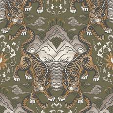 Wallpapers Holden Decor Khalili Wallpaper Tora Khaki 65911