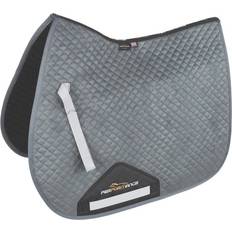 Equestrian Performance 15in 16.5in, Grey Suede Horse Saddlecloth