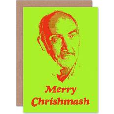 Christmas Cards & Invitations ARTERY8 Wee Blue Coo Christmas Xmas Sean Connery Funny Greeting Card