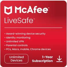 McAfee LiveSafe Premium Plus 1 year for unlimited devices download