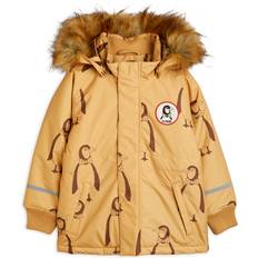 Mini Rodini Jackor Barnkläder Mini Rodini Penguin Beige 104/110 Vinterjacka