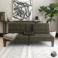 Dorel Queer Eye Qe Adalynn Convertible Sofa 3 Seater