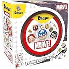 Asmodee Dobble: Marvel Emoji officiellt – brädspel – snabbhet och observationsspel – kortspel för familjer – spel för barn från 6 år – 2 till 8 spelare – franska
