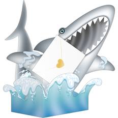 Animal Cards & Invitations Special Delivery Finn The Shark 3D Greeting Card