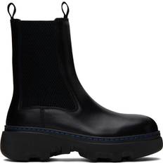 Burberry Boots Burberry Creeper Leather Chelsea Boots - Black