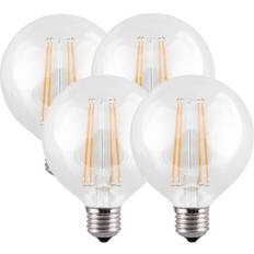 Light Bulbs Harper Living 8 Watts G95 E27 Led Bulb Clear Globe Warm White Dimmable, Pack Of 4