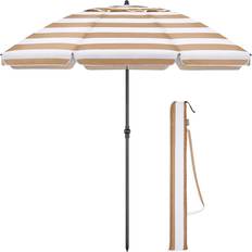 Christow 2m Portable Tilting Beach Parasol with UV