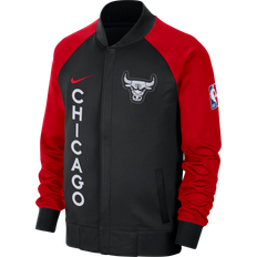 Nike NBA Chicago Bulls Showtime City Edition Jacket, Black/University Red/White/University Red