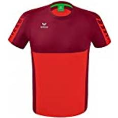 Rot - Unisex T-Shirts Erima Six Wings Trainingsshirt rot/bordeaux