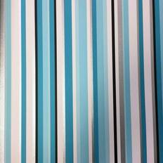 Wallpapers YöL Debona Barcode Stripe Teal & Silver Wallpaper 10003