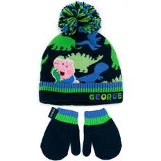 Peppa Pig Childrens/Kids George Hat And Gloves Set Blue/Green/Multicolour