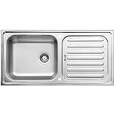 Lavandini d'angolo Respekta Lavello Da Incasso In Acciaio Inox 100 x 50 cm