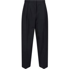 Jil Sander High-rise virgin wool pants black
